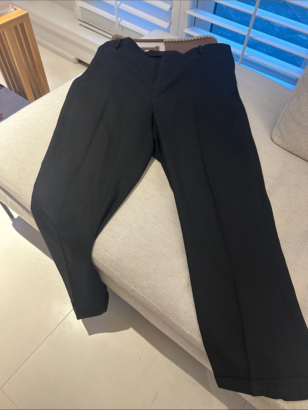 Joseph & Feiss Black Men's Dress Pants - Straight Leg